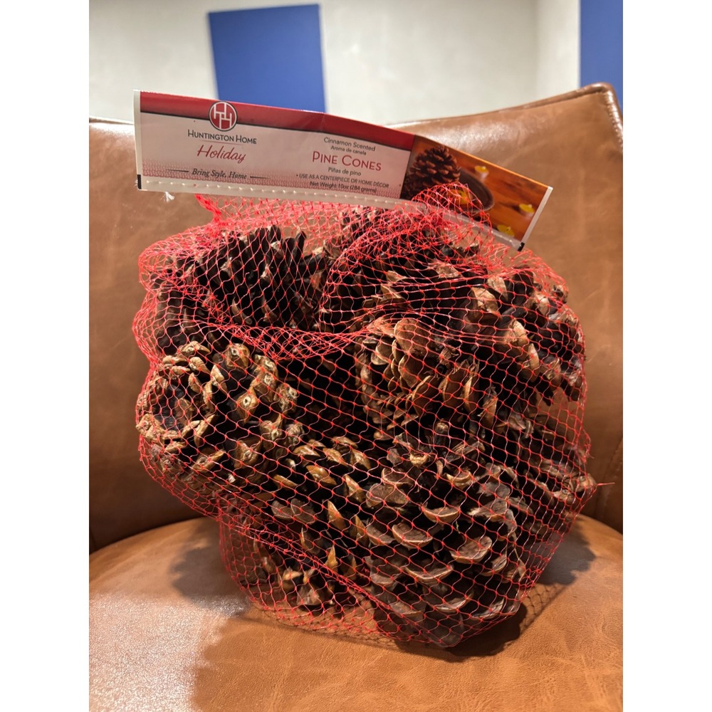 Huntington Home Holiday Cinnamon Scented Pine Cones 10oz Bag Home Decor NEW